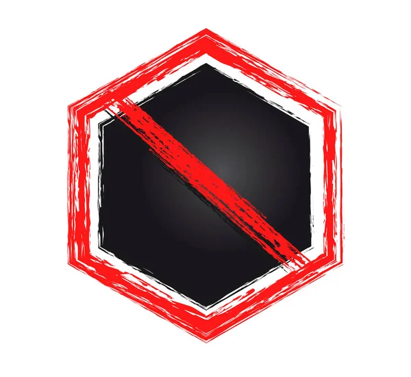 Червоний ізольований знак на білому тлі — стоковий вектор