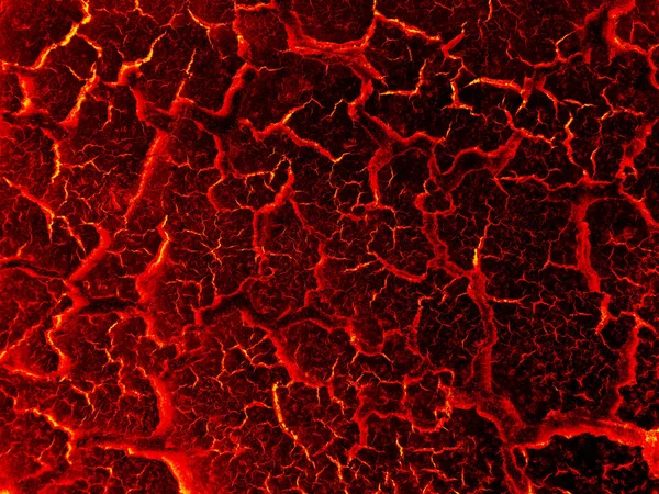 Lava crack terra lama texturizada — Fotografia de Stock