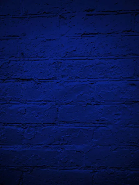 Mavi tuğla duvar, — Stok fotoğraf