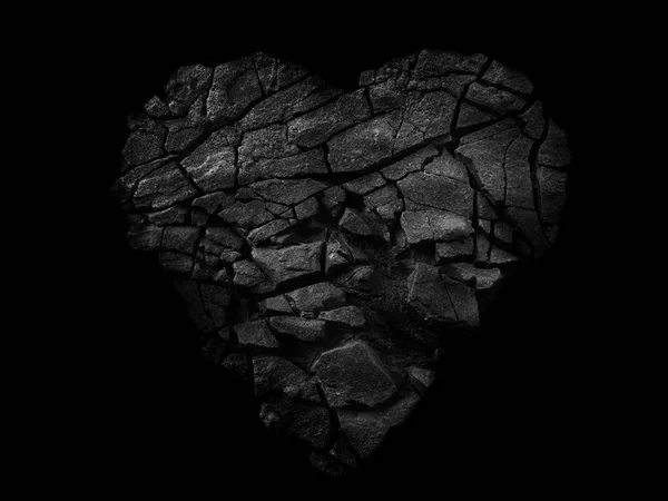 Абстрактное каменное сердце — стоковое фото