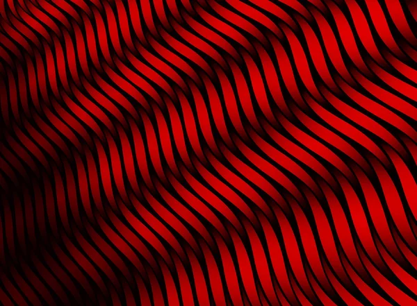 Abstract color stripes. 3D red texture.
