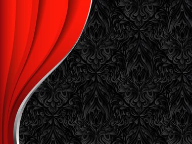 Kırmızı dalgalı kurumsal arka plan. 