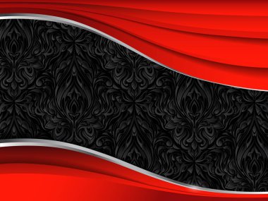 Kırmızı dalgalı kurumsal arka plan. 