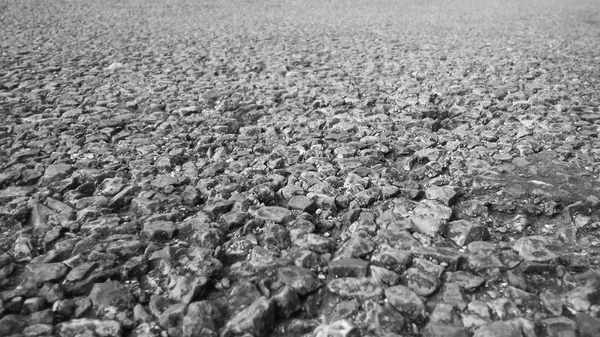 Dark grey stone pavement — Stock Photo, Image