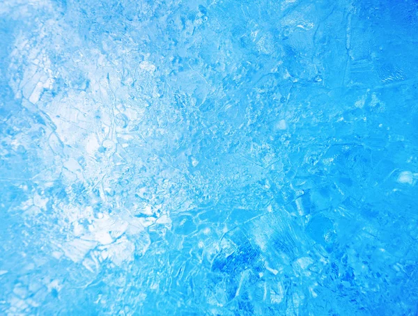 Hielo azul. Textura de hielo abstracta . — Foto de Stock