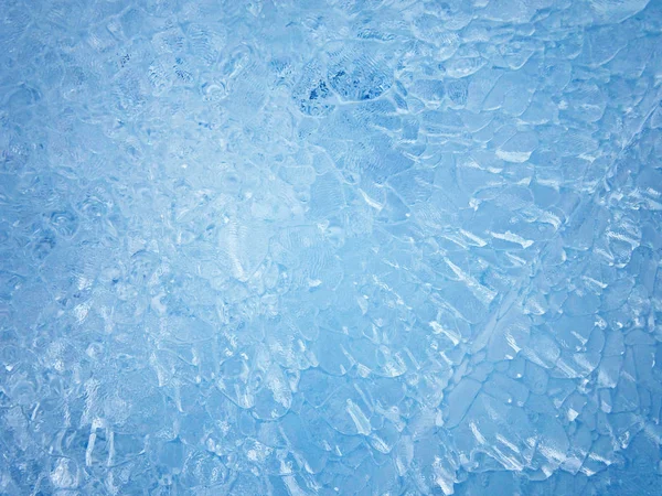 Hielo azul. Textura de hielo abstracta . — Foto de Stock