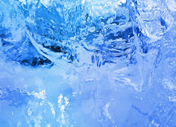 Colorful ice. Abstract ice texture.                             