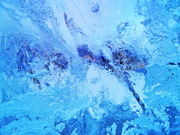 Красочный лед. Абстрактная текстура льда. Природа . — стоковое фото