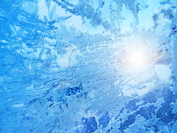 Buntes arktisches Eis. abstrakte Eisstruktur. — Stockfoto