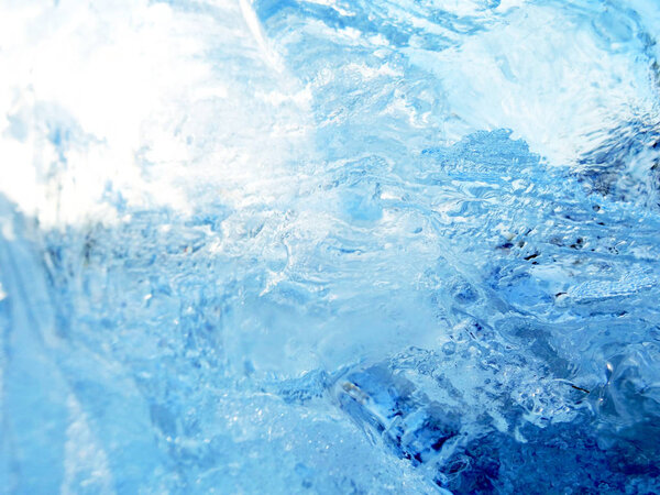Colorful ice. Abstract ice texture. Nature background.  