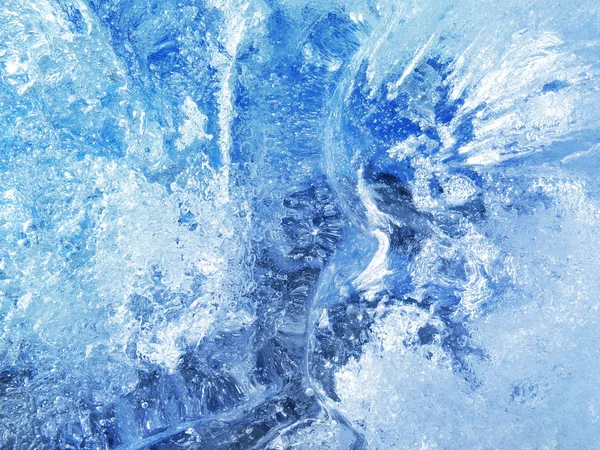Gheață albastră texturată — Fotografie, imagine de stoc
