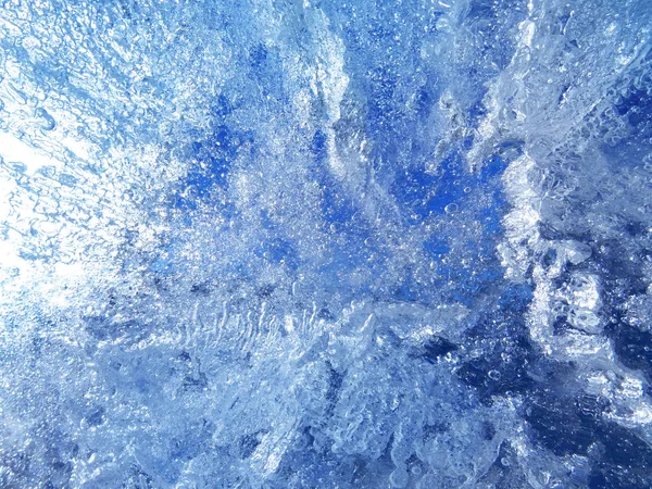 Niebieski Lód Textured — Zdjęcie stockowe