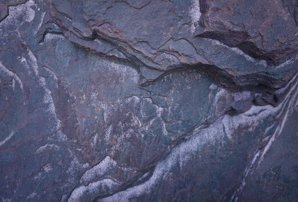 Textura de pedra na neve — Fotografia de Stock