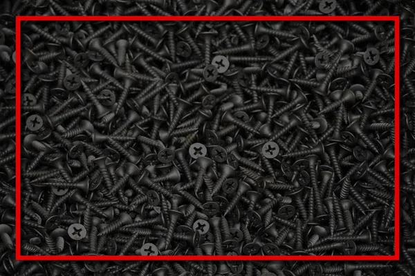 The dark texture of the screws — Stock Photo, Image