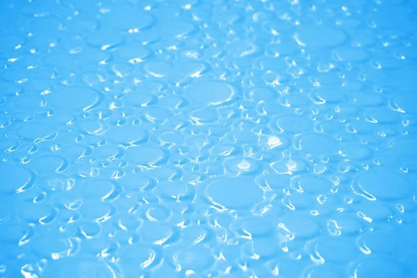 Blue wet surface, surface with droplets — Stock Photo, Image