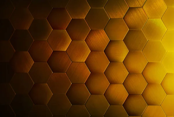 Azulejos de oro textura hexágono — Foto de Stock