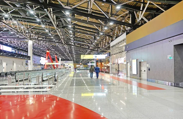 Interior do aeroporto internacional em Moscou — Fotografia de Stock