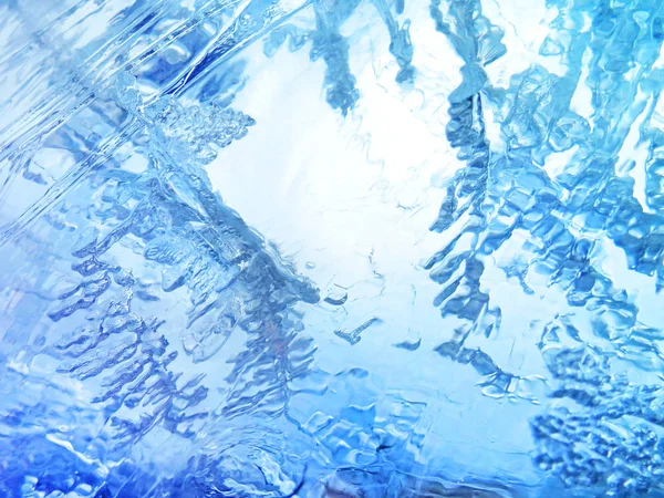 Blaues Eis, arktischer Eishintergrund. — Stockfoto