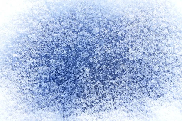 Copos de nieve blanca y hielo — Foto de Stock
