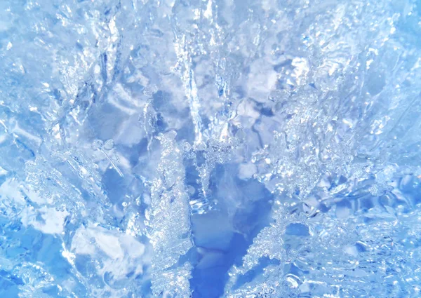 Hielo azul, fondo de hielo ártico . — Foto de Stock