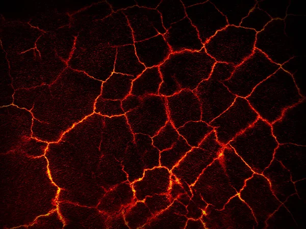 Heat red cracked ground texture — 스톡 사진