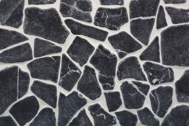 black stone texture with white seams