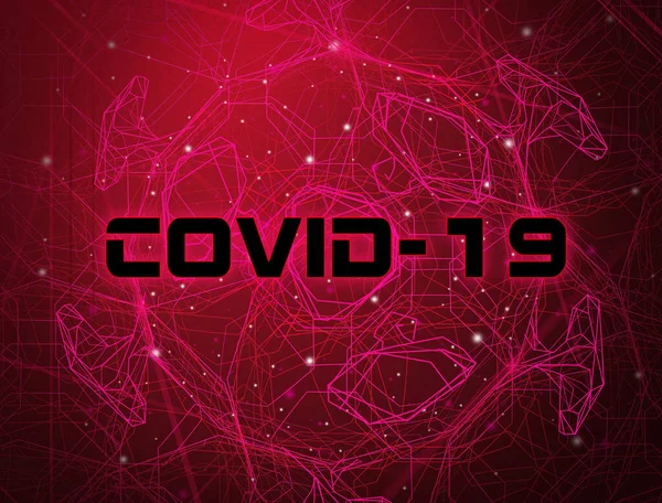 Covid Novel Coronavirus 2019 Ncov Abstract Virus Strain Model Novel — ストック写真