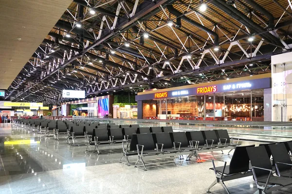 Mosca Russia Marzo 2020 Covid Aeroporto Internazionale Vuoto Mosca Terminal — Foto Stock