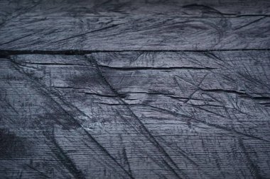 İşlem izleri olan eski gri ahşap yüzey                               