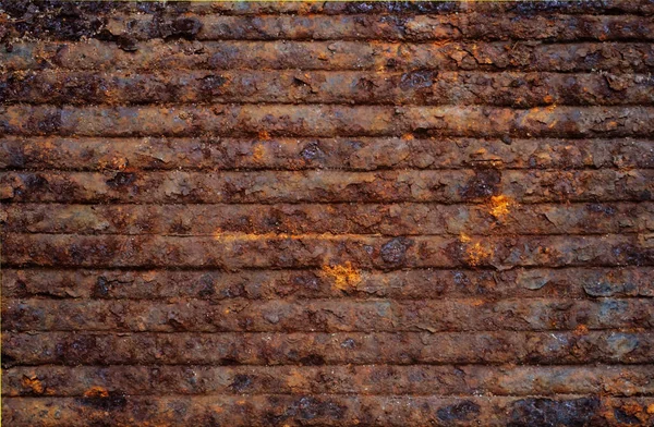 Rusty Metal Background Rough Texture Brown Tones — Stock Photo, Image