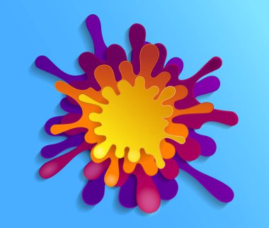 Boyayı damlatan vektör. Arka plan boya damlıyor..