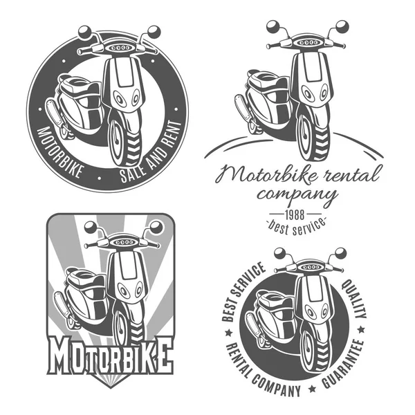 Motorrad. Reihe von Vektor-Logos. Stockillustration