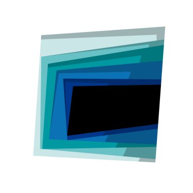 Beyaz izole vektör soyut windows