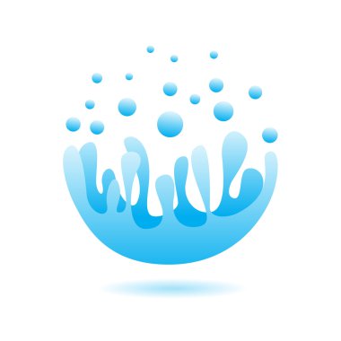 Vektör işareti soyut su