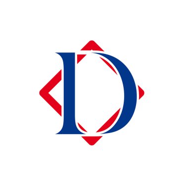 Vektör işareti harf D with rhombus ilk