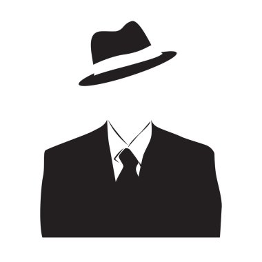 Vektör Anonymous, görünmez adam