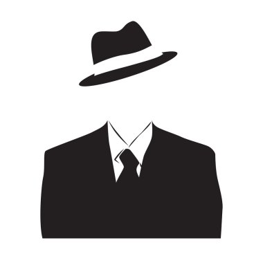 Vector Anonymous, invisible man clipart