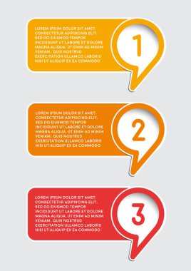 Üç SSS Etiketler vektör