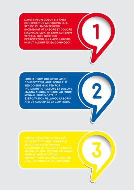 Üç SSS Etiketler vektör