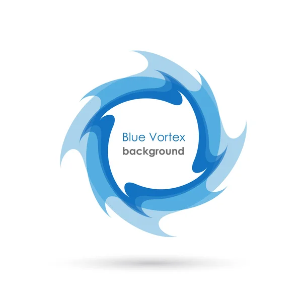 Vetor Vórtice Azul — Vetor de Stock