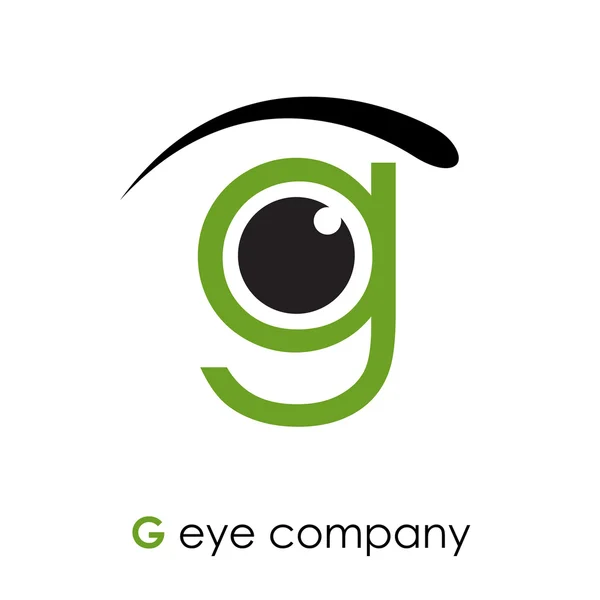 Wektor znak litera G, z oczu — Wektor stockowy