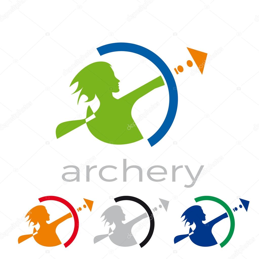 Vector sign abstract Archer
