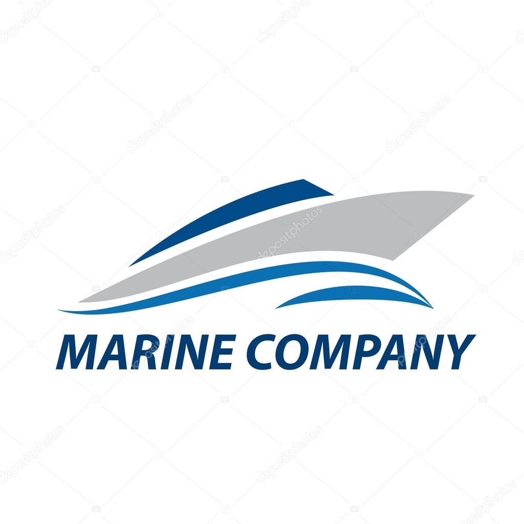 Vector sign yacht and boat