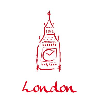 Vektör çizim simgesini Londra