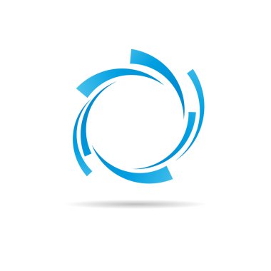 Vektör mavi halkalar arka plan