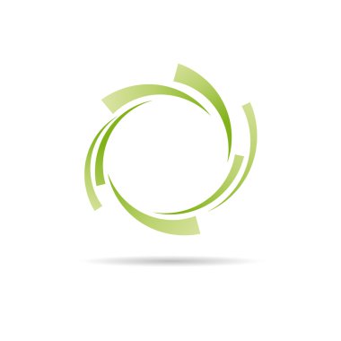 Vektör yeşil yüzükler arka plan