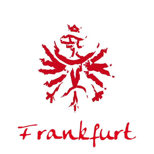 Vector Drawing icon Frankfurt — Stock Vector