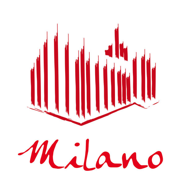 Vector Drawing icon Milan