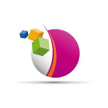 Dijital dünya kavramı soyut vektör