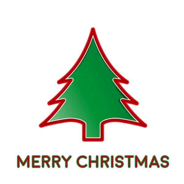 Vettore creativo albero di Natale verde — Vettoriale Stock